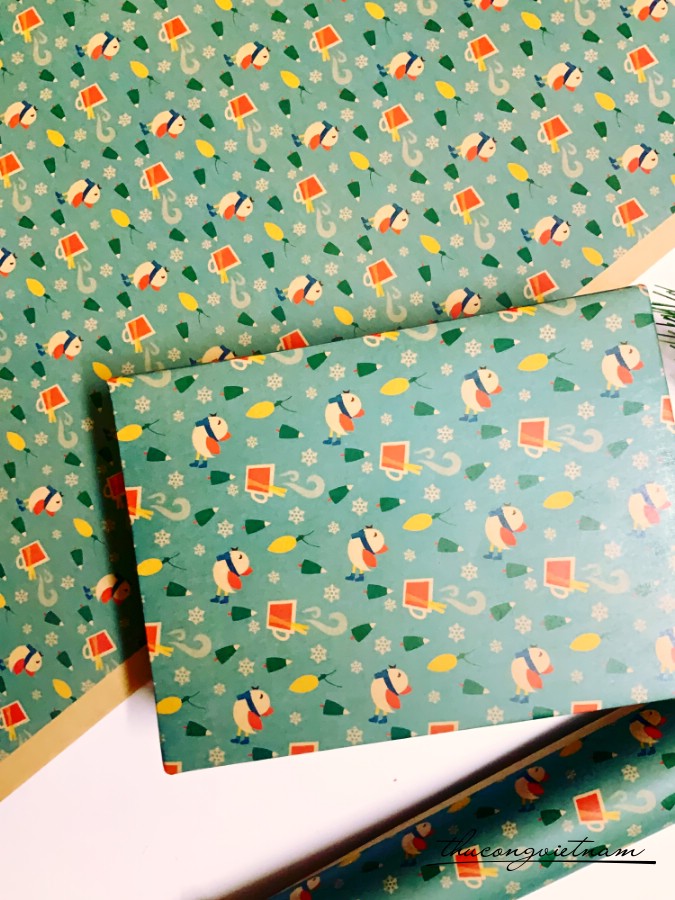 Giấy Gói Quà Kraft Nhật A3 Họa Tiết Giáng Sinh - M3
